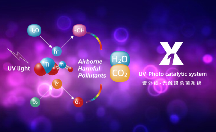 UV-PCO system destroys a wide range of pollutants