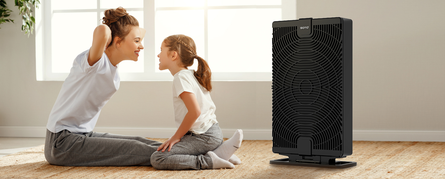 Straight forward design and high air purifying efficiency